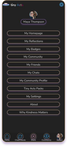 Dark Mode Menu